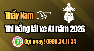 Thi Bằng Lái A1 Năm 2026 - Học Hiểu Để Thi Đậu Và Lái Xe An Toàn
